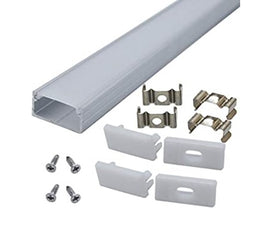 3.3ft 1 Meter Aluminum Profile Channel Holder for LED Strip Light Bar Under Cabinet Lamp Kitchen Closet