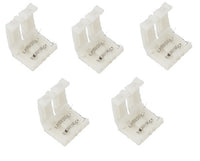 5pcs/lot LED Connector 2 pin 4 pin solderless For 10mm 5050 LED Strip Lights