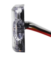Ultra Slim Double Row Super Bright Premium Red White Warning Grille Surface Mount Strobe Light