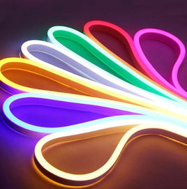 5M RGB LED Neon Flex Strip Light 12V 120Leds/m Waterproof 6mm x 16mm